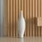 Uniquewise Modern Decorative Bottle Shape White Floor Vase Ribbed Design, 24 Inch QI004177.S - alternate 2